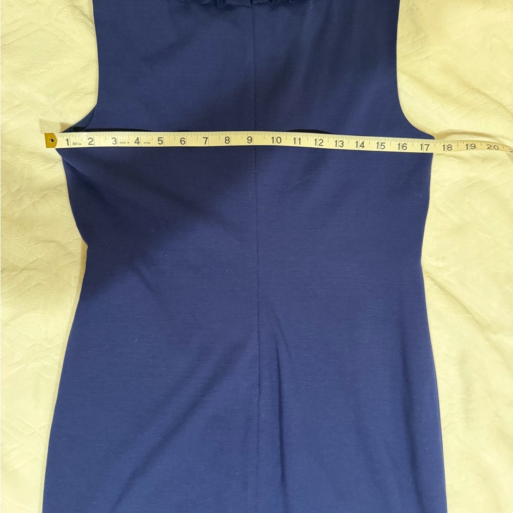 Trina Turk navy Blue Ruffled Mini Dress - Picture 6 of 7